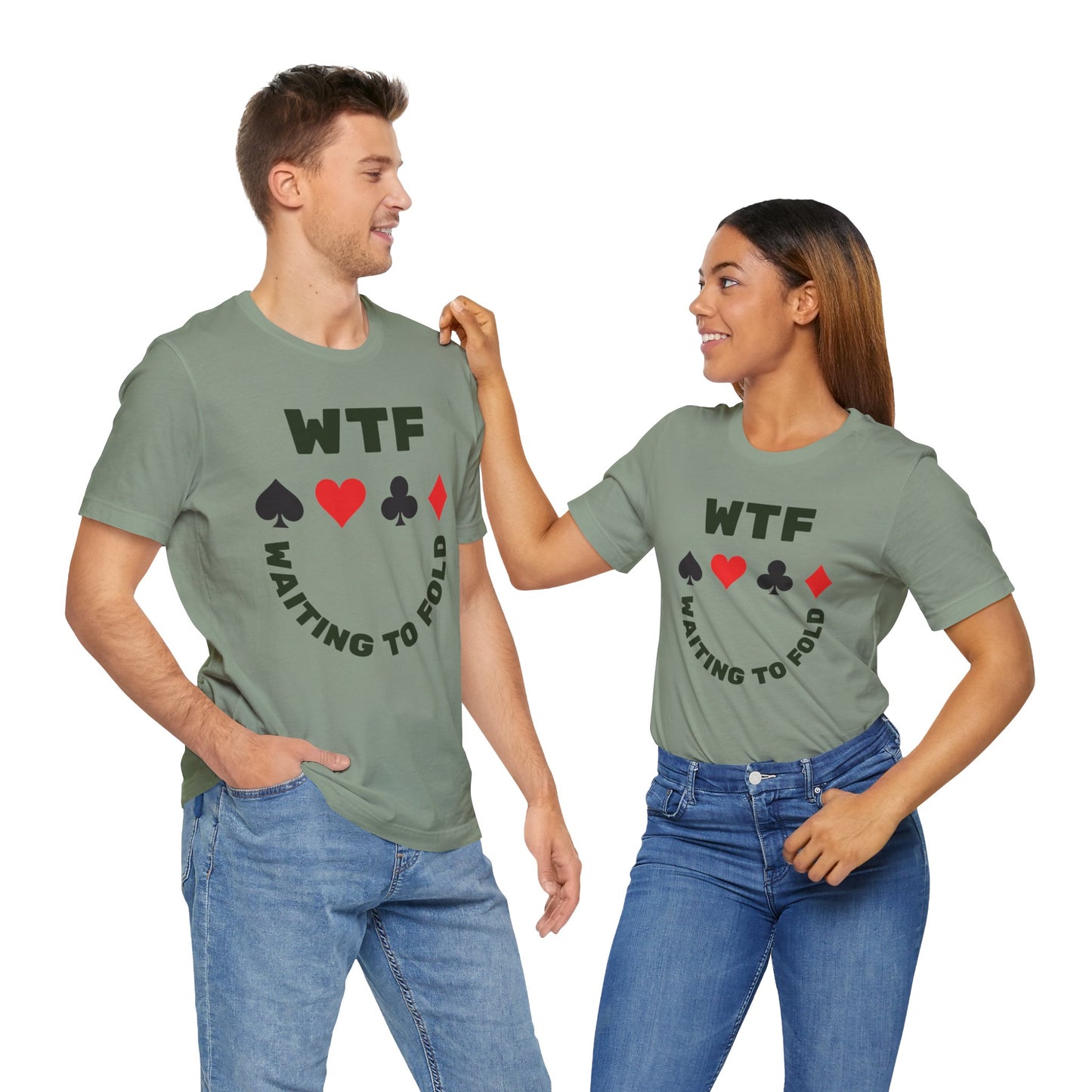 WTF Waiting To Fold Poker Funny T-Shirt