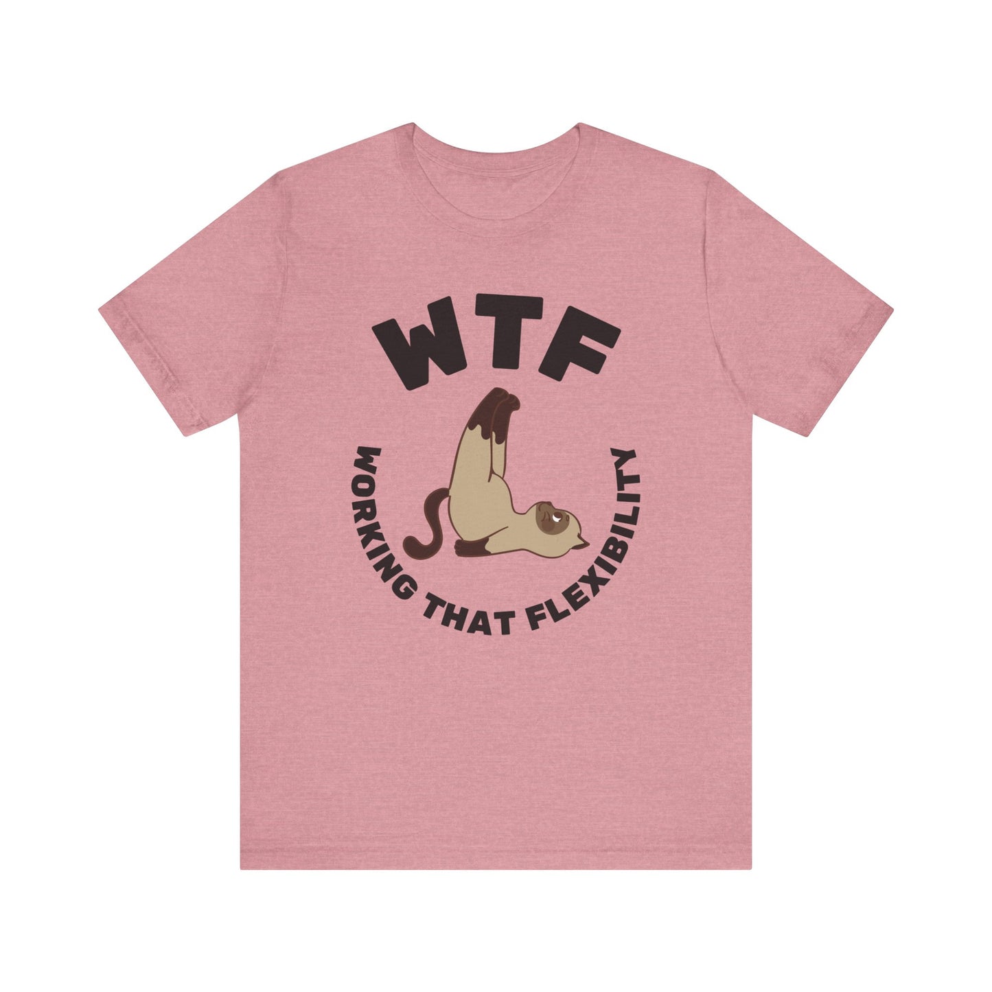 WTF Working That Flexibility Funny Cat T-Shirt