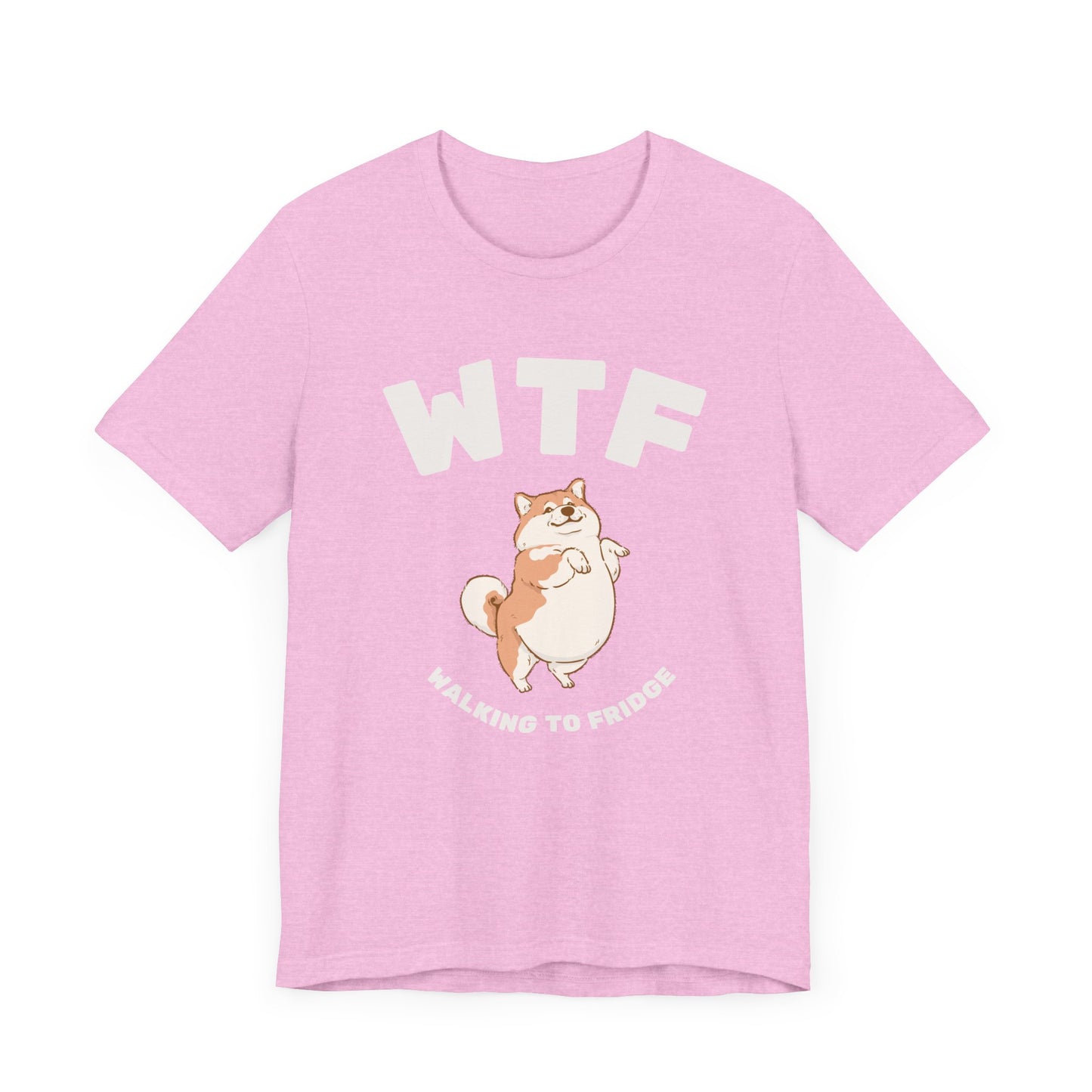 WTF Walking To Fridge Chubby Dog T-Shirt