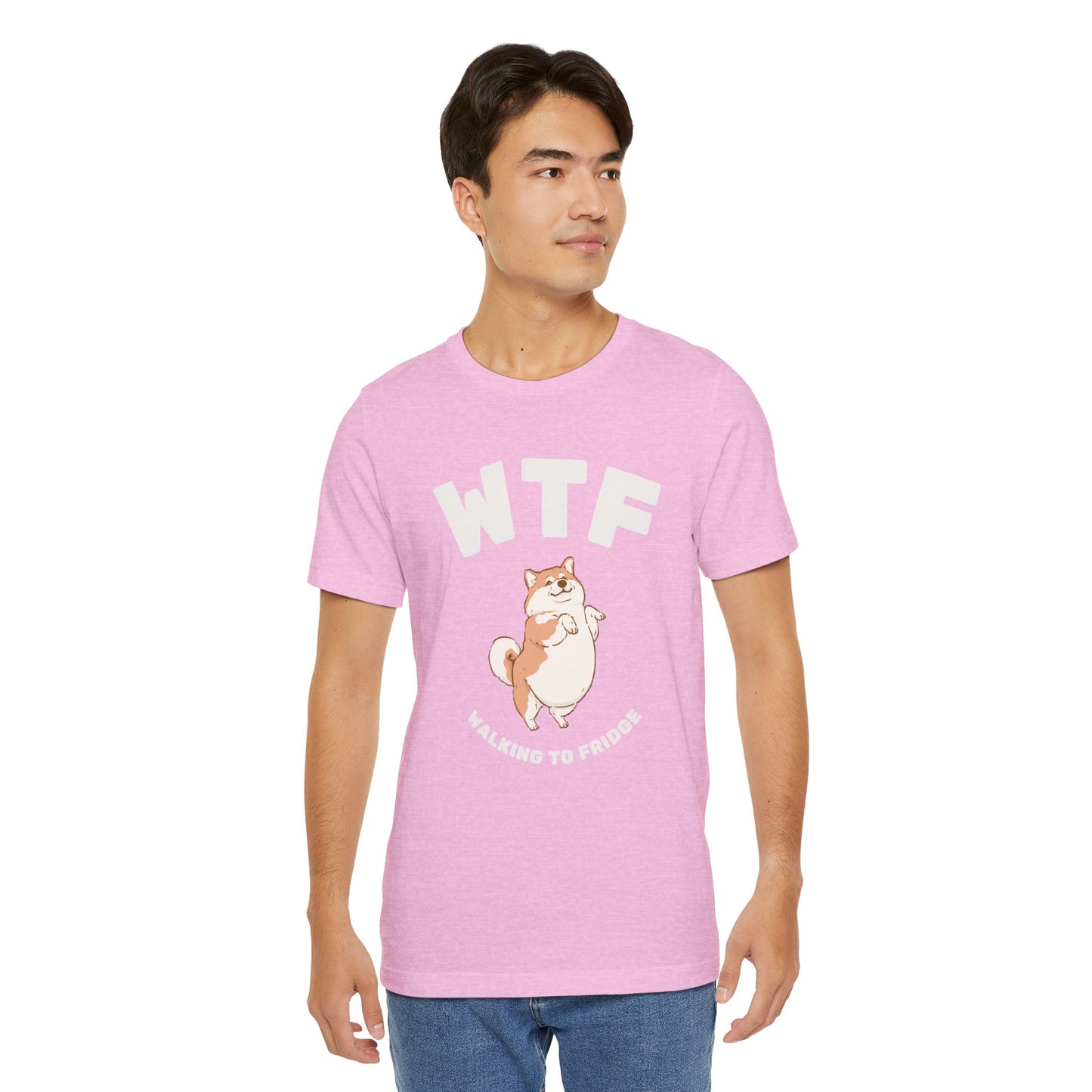 WTF Walking To Fridge Chubby Dog T-Shirt