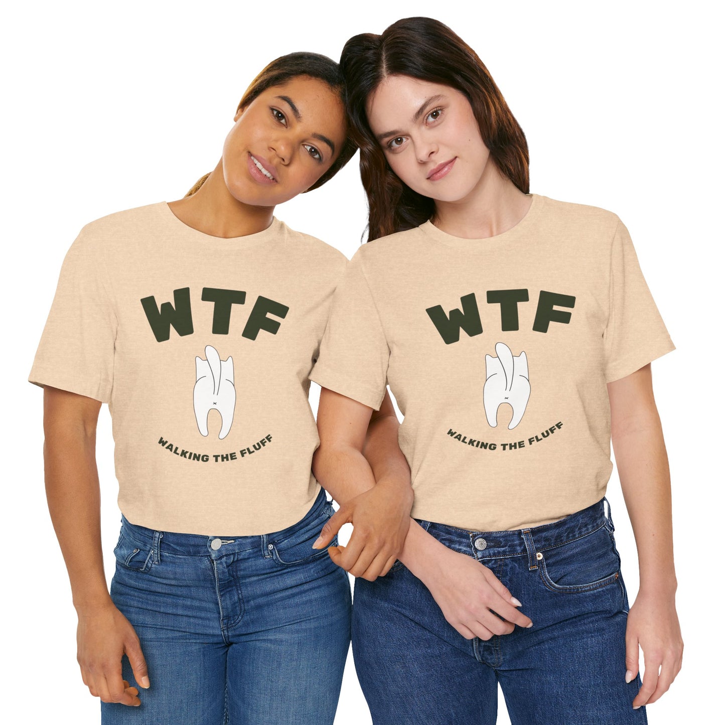 WTF Walking The Fluff Funny Cat T-Shirt