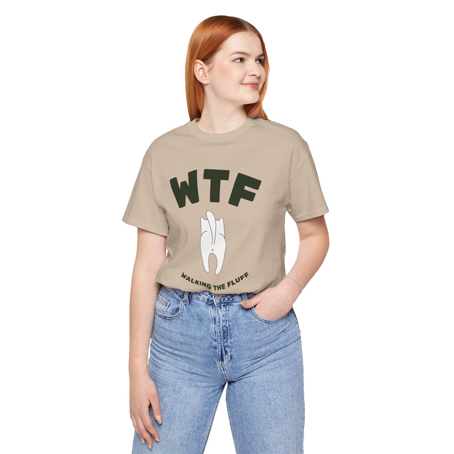 WTF Walking The Fluff Funny Cat T-Shirt