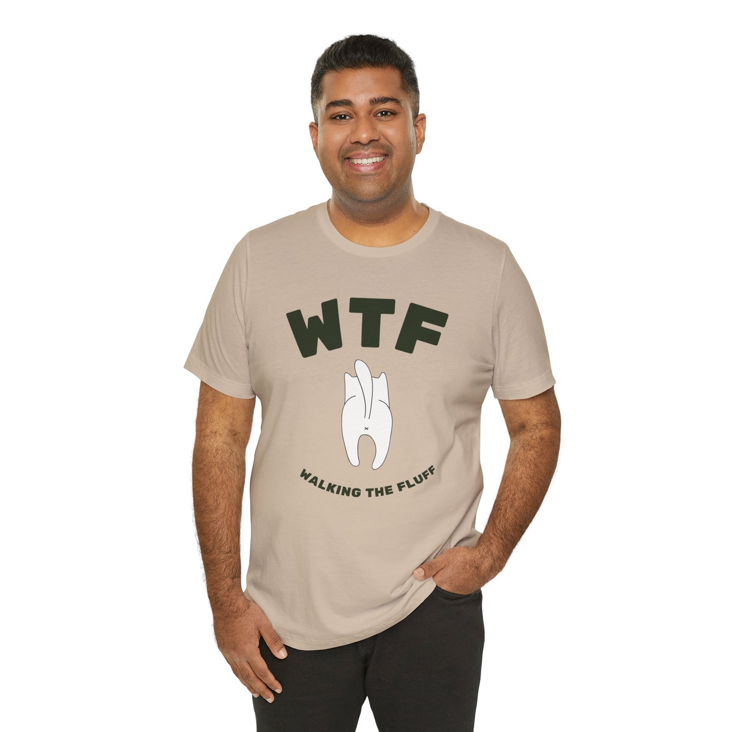 WTF Walking The Fluff Funny Cat T-Shirt