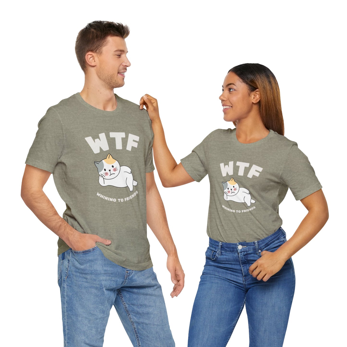 WTF Whining To Friends Cat T-Shirt