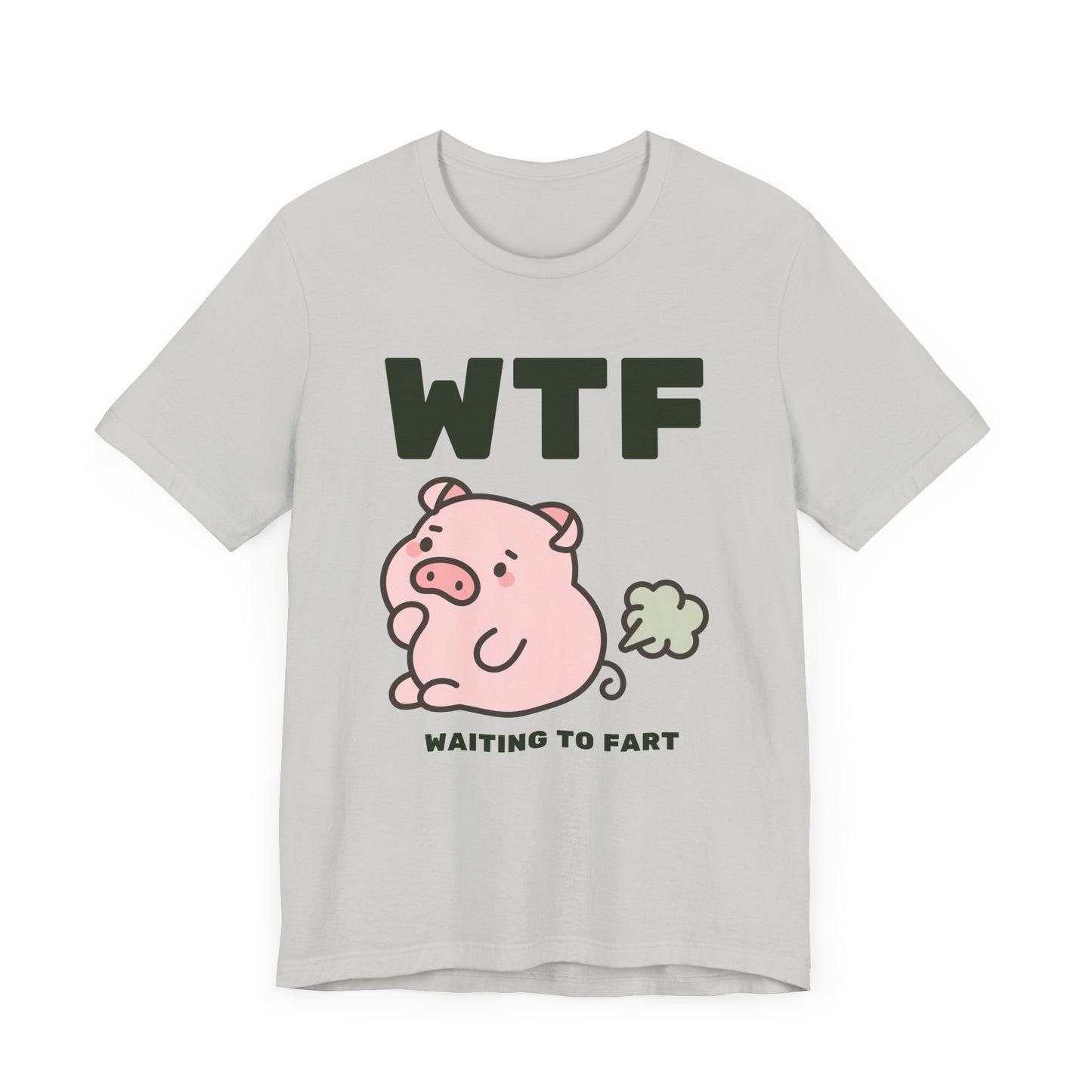 WTF Waiting To Fart Funny Pig T-Shirt