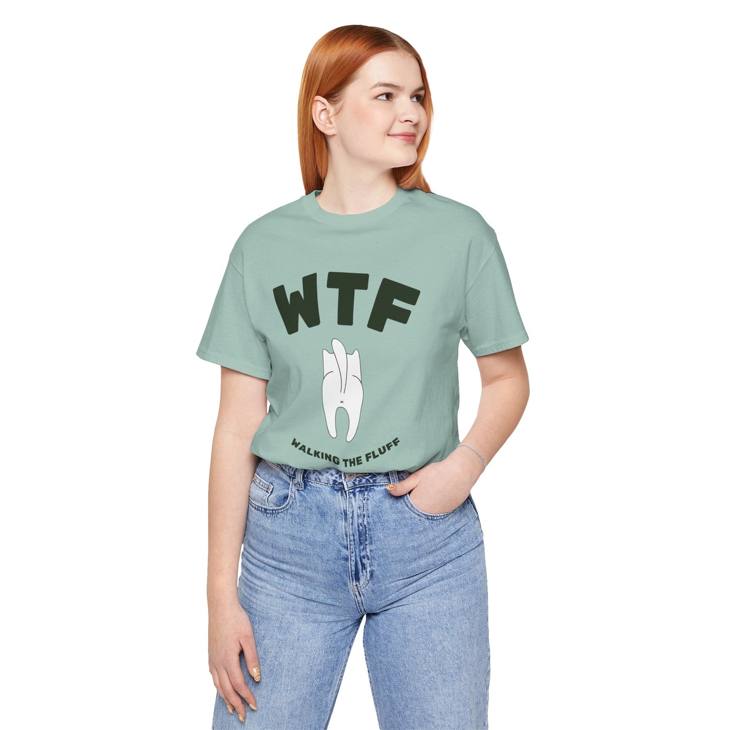 WTF Walking The Fluff Funny Cat T-Shirt