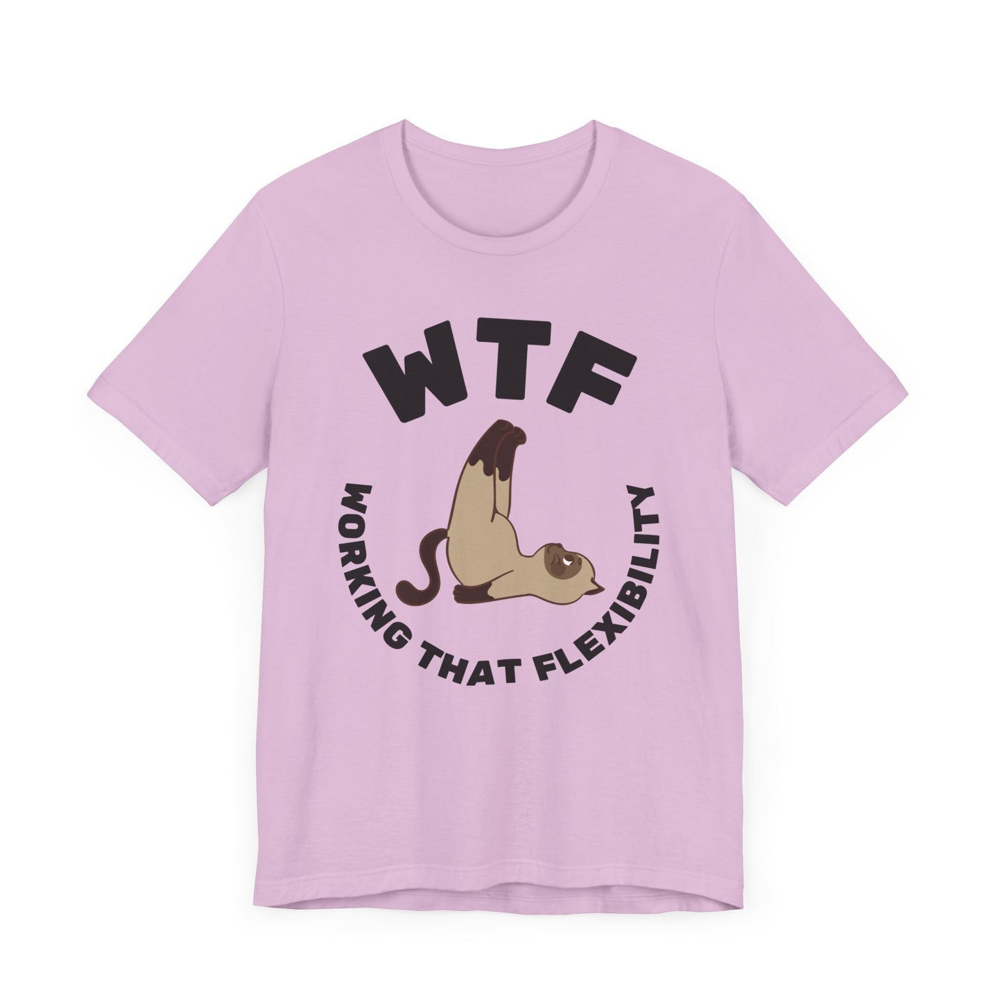 WTF Working That Flexibility Funny Cat T-Shirt