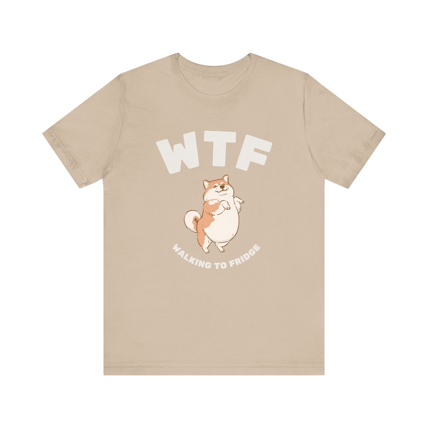 WTF Walking To Fridge Chubby Dog T-Shirt