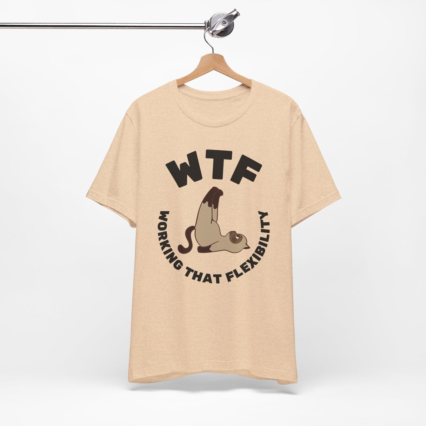 WTF Working That Flexibility Funny Cat T-Shirt