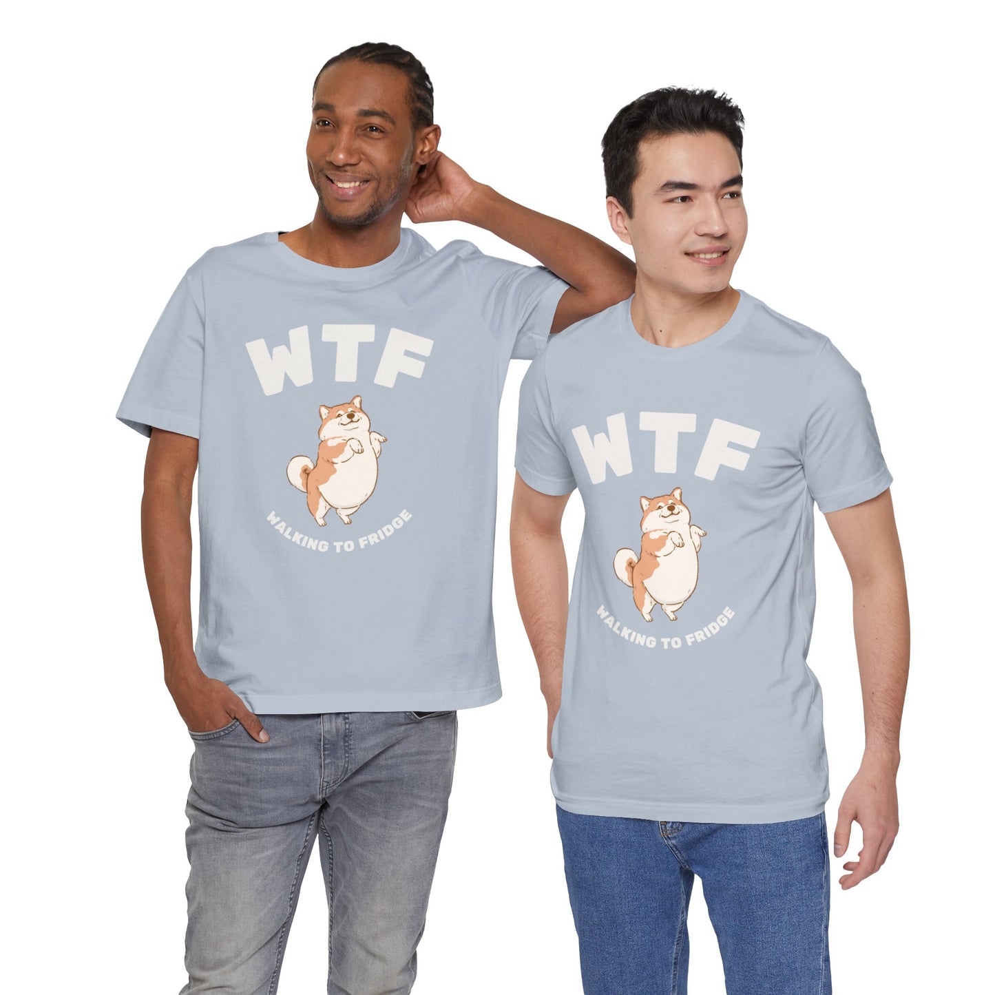 WTF Walking To Fridge Chubby Dog T-Shirt