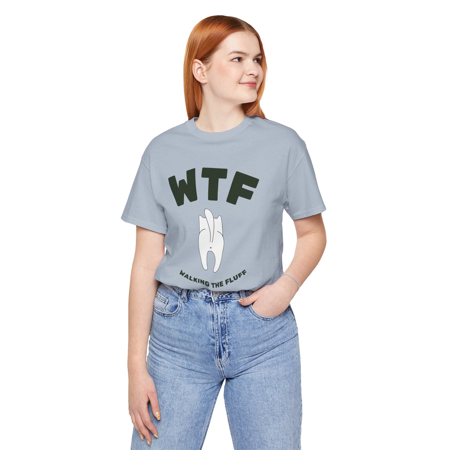 WTF Walking The Fluff Funny Cat T-Shirt