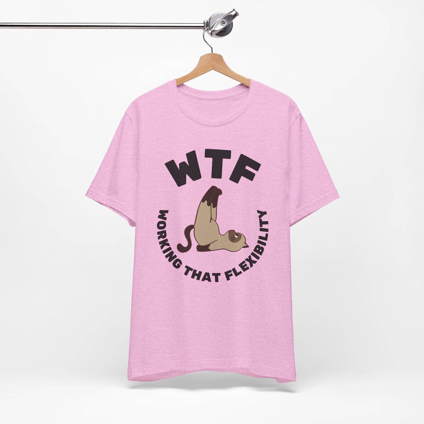 WTF Working That Flexibility Funny Cat T-Shirt