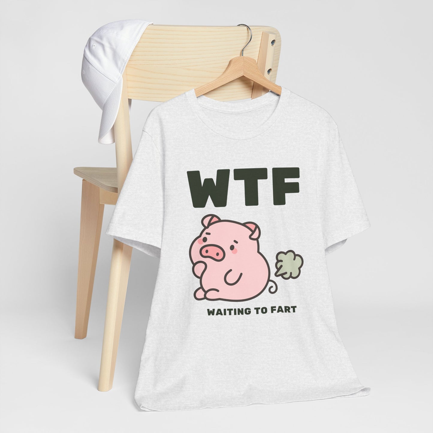 WTF Waiting To Fart Funny Pig T-Shirt