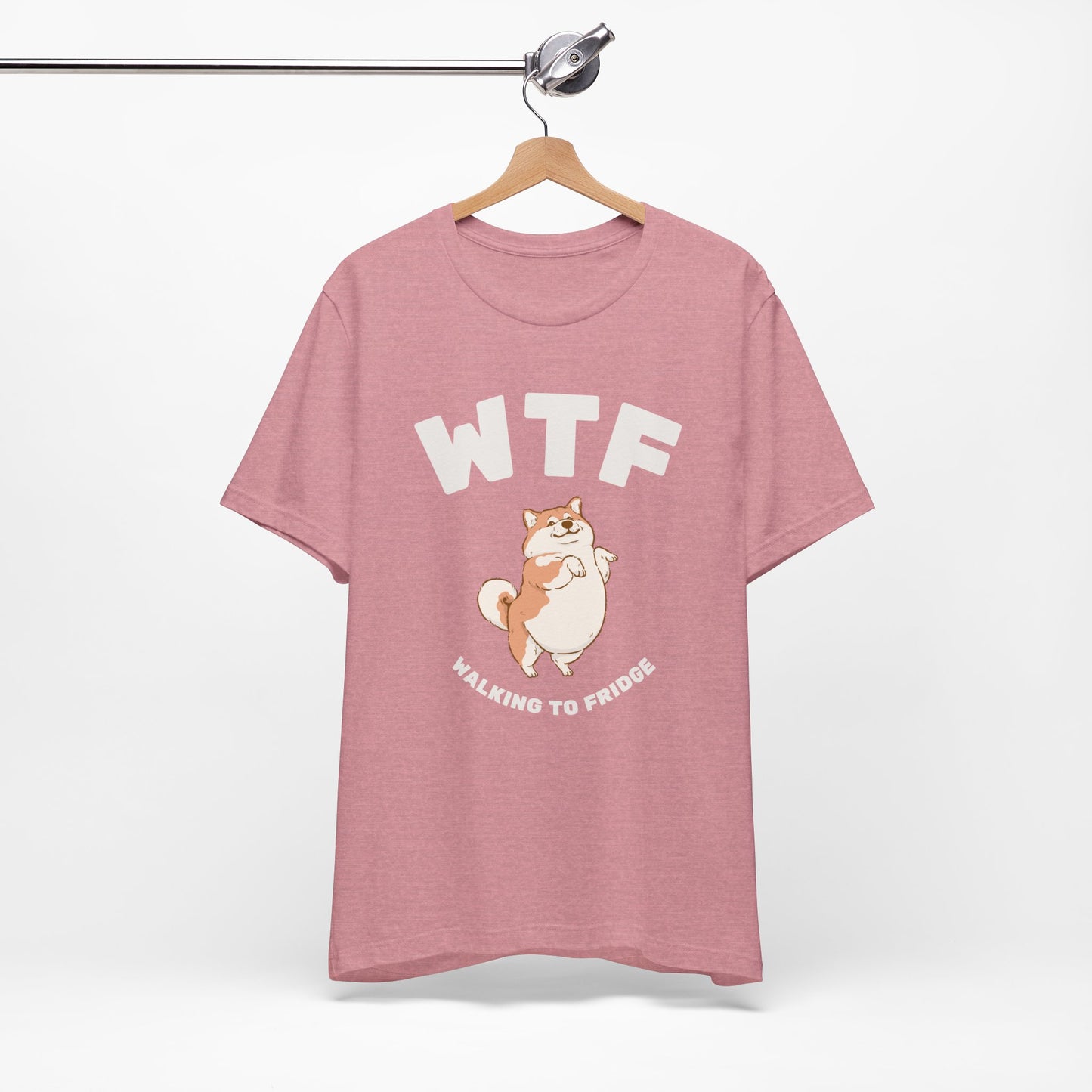 WTF Walking To Fridge Chubby Dog T-Shirt