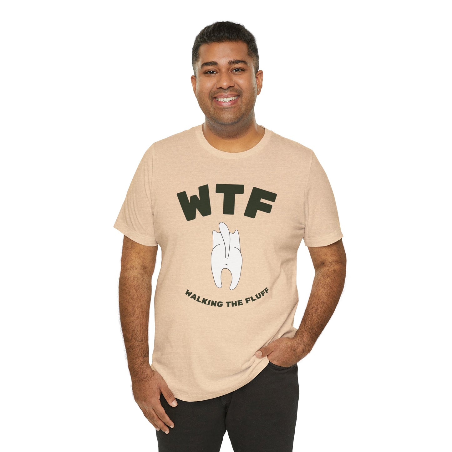 WTF Walking The Fluff Funny Cat T-Shirt