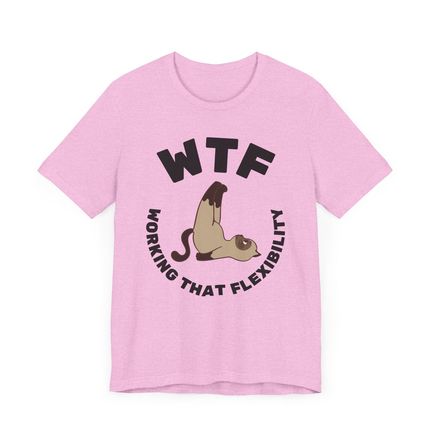 WTF Working That Flexibility Funny Cat T-Shirt