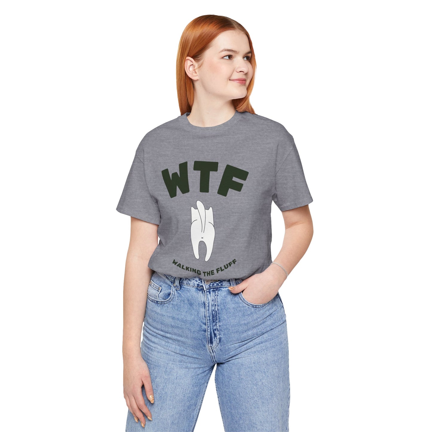 WTF Walking The Fluff Funny Cat T-Shirt