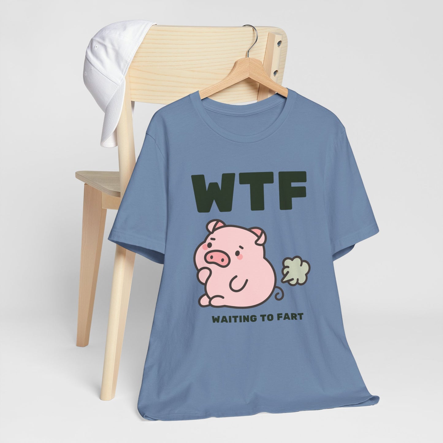 WTF Waiting To Fart Funny Pig T-Shirt