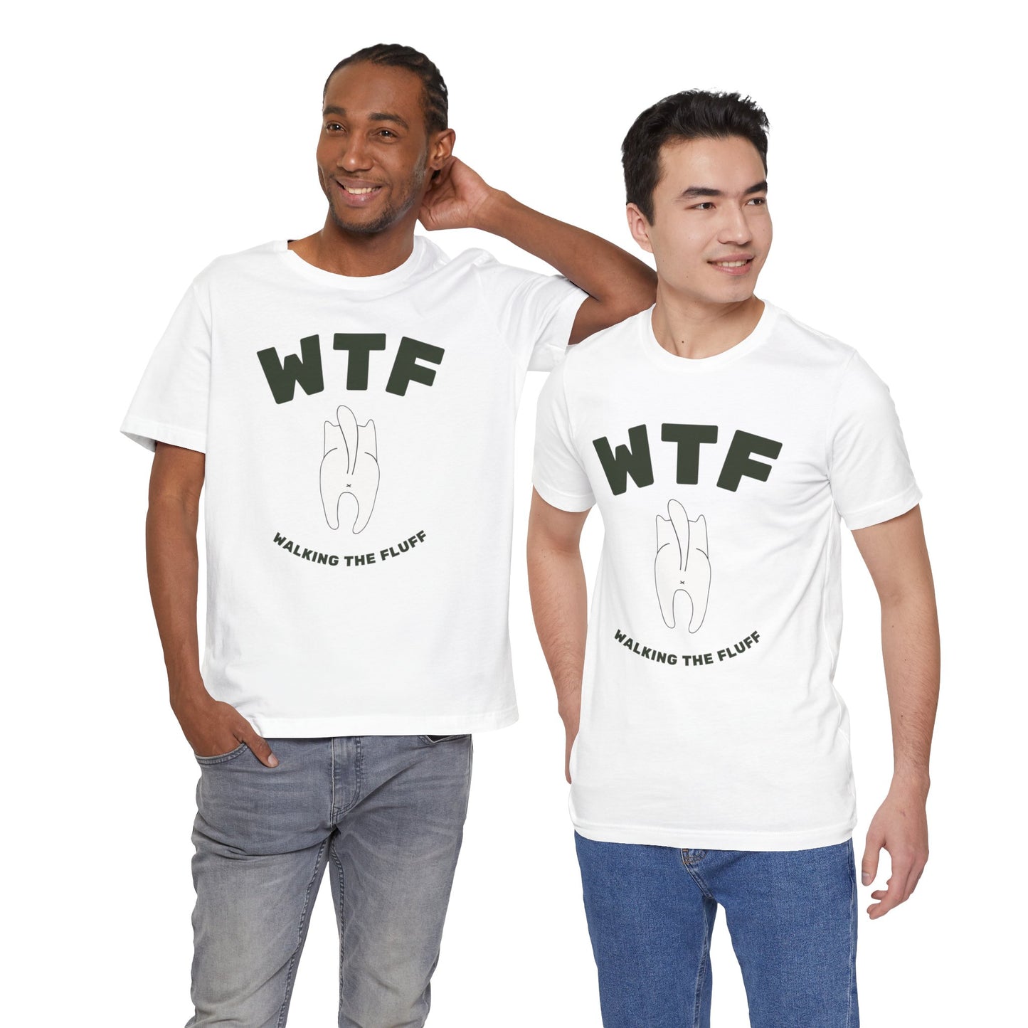 WTF Walking The Fluff Funny Cat T-Shirt