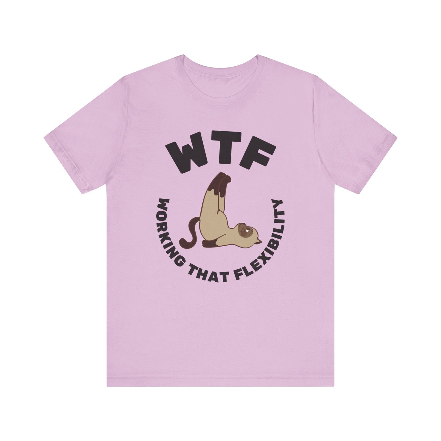 WTF Working That Flexibility Funny Cat T-Shirt