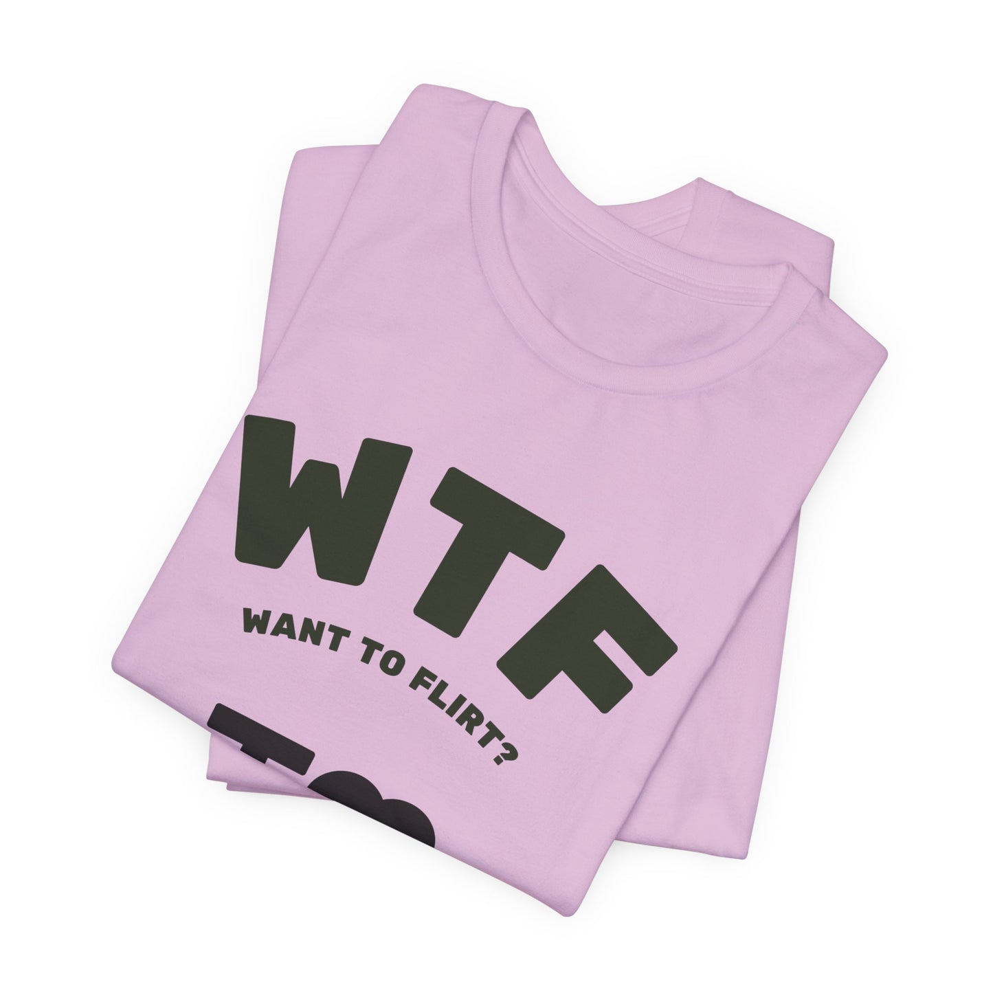 WTF Want To Flirt? I Love Moustaches Funny T-Shirt