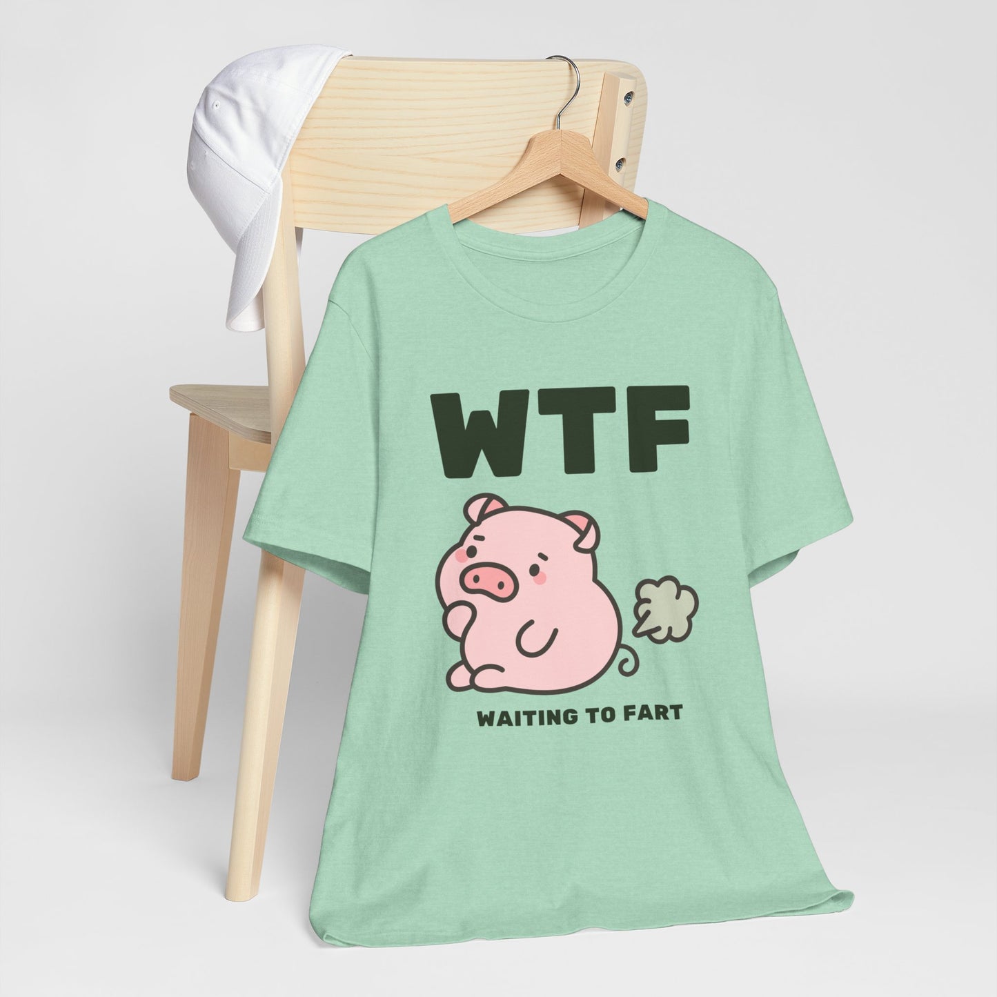 WTF Waiting To Fart Funny Pig T-Shirt