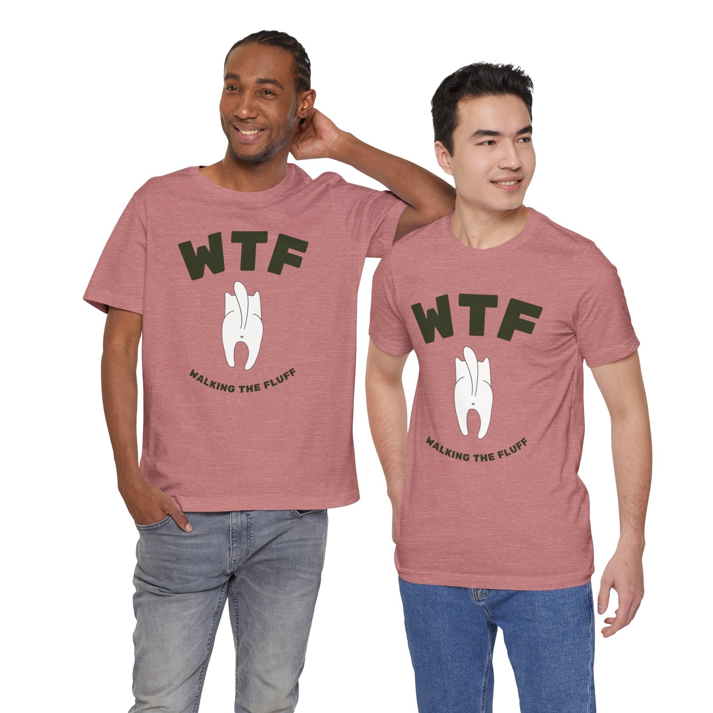 WTF Walking The Fluff Funny Cat T-Shirt