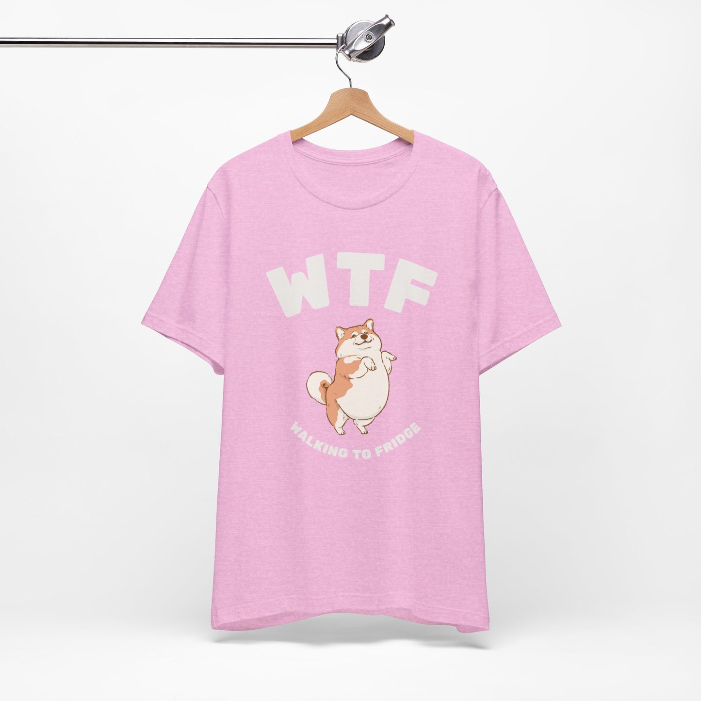 WTF Walking To Fridge Chubby Dog T-Shirt