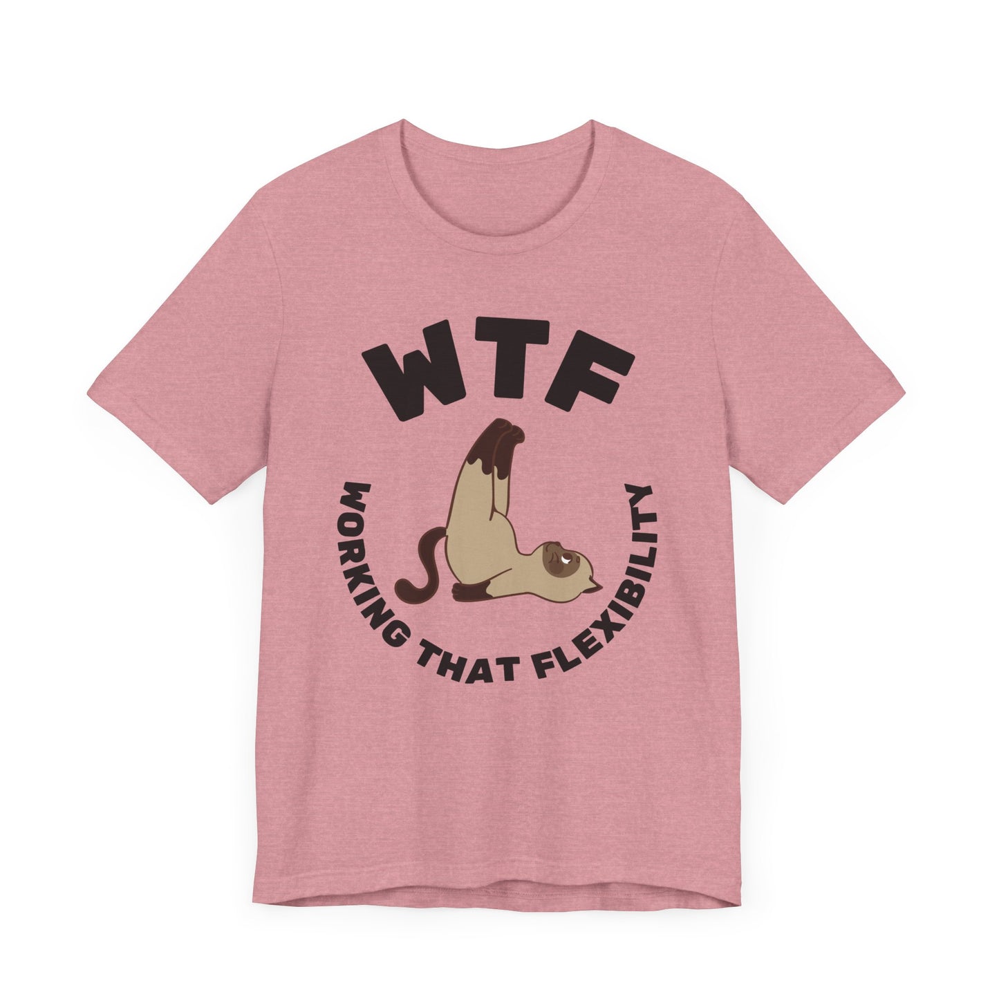 WTF Working That Flexibility Funny Cat T-Shirt