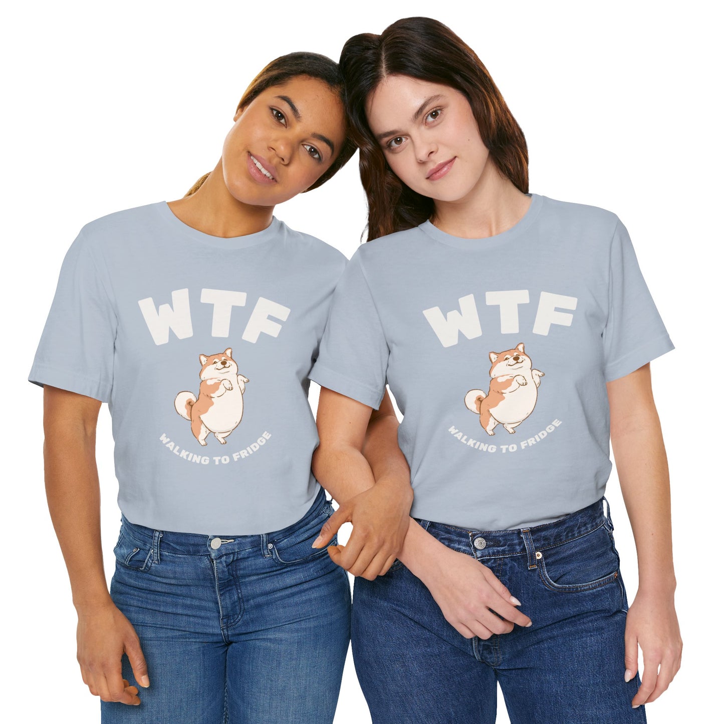 WTF Walking To Fridge Chubby Dog T-Shirt