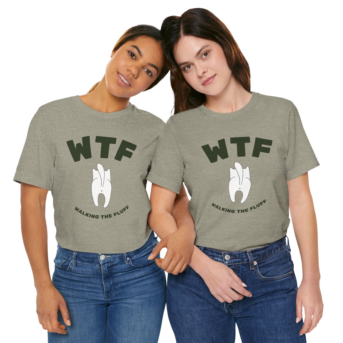 WTF Walking The Fluff Funny Cat T-Shirt