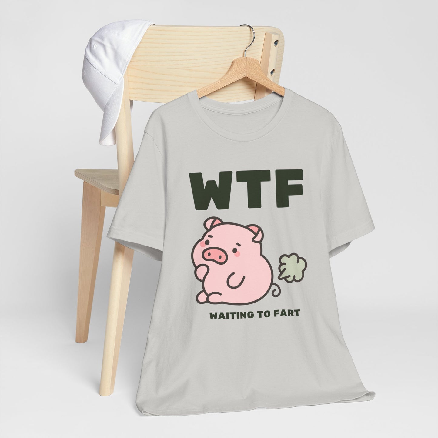 WTF Waiting To Fart Funny Pig T-Shirt