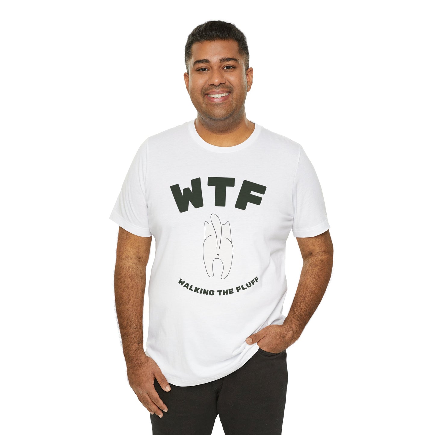 WTF Walking The Fluff Funny Cat T-Shirt