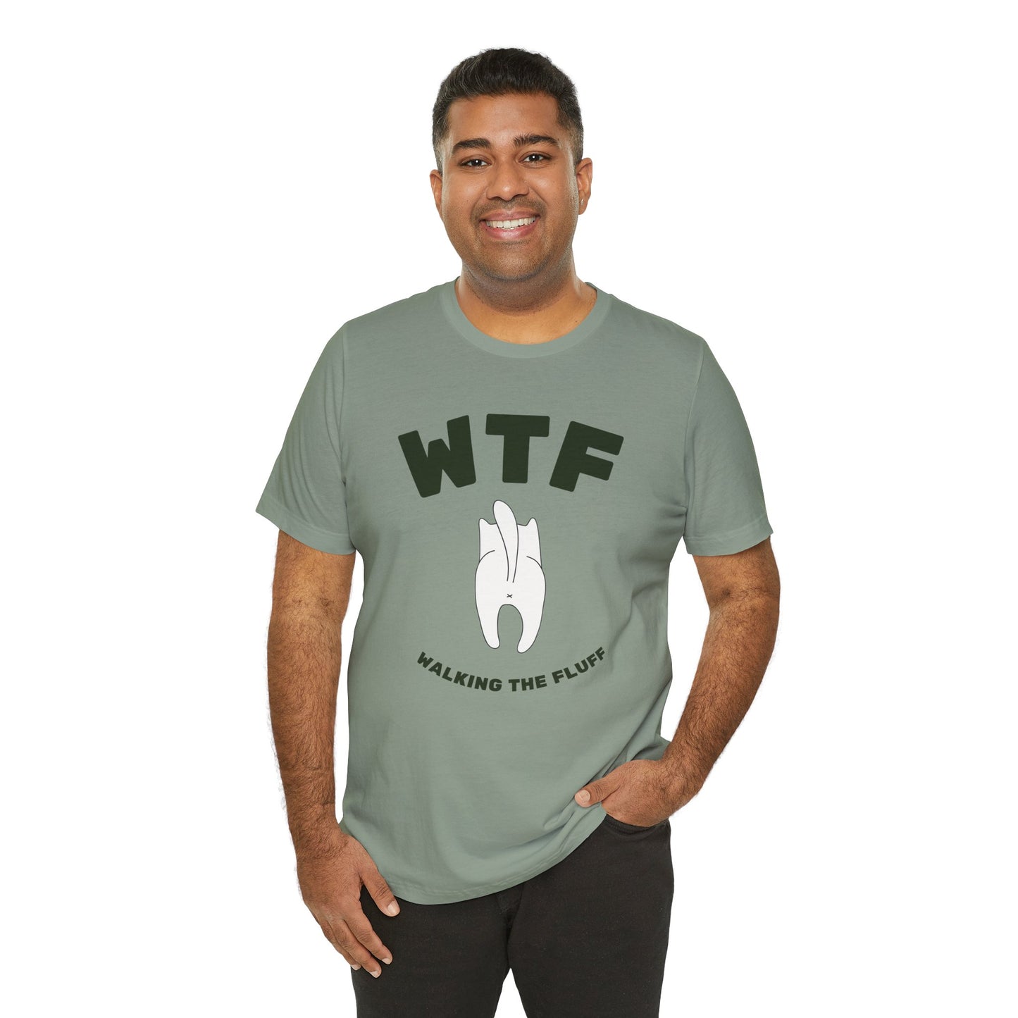 WTF Walking The Fluff Funny Cat T-Shirt