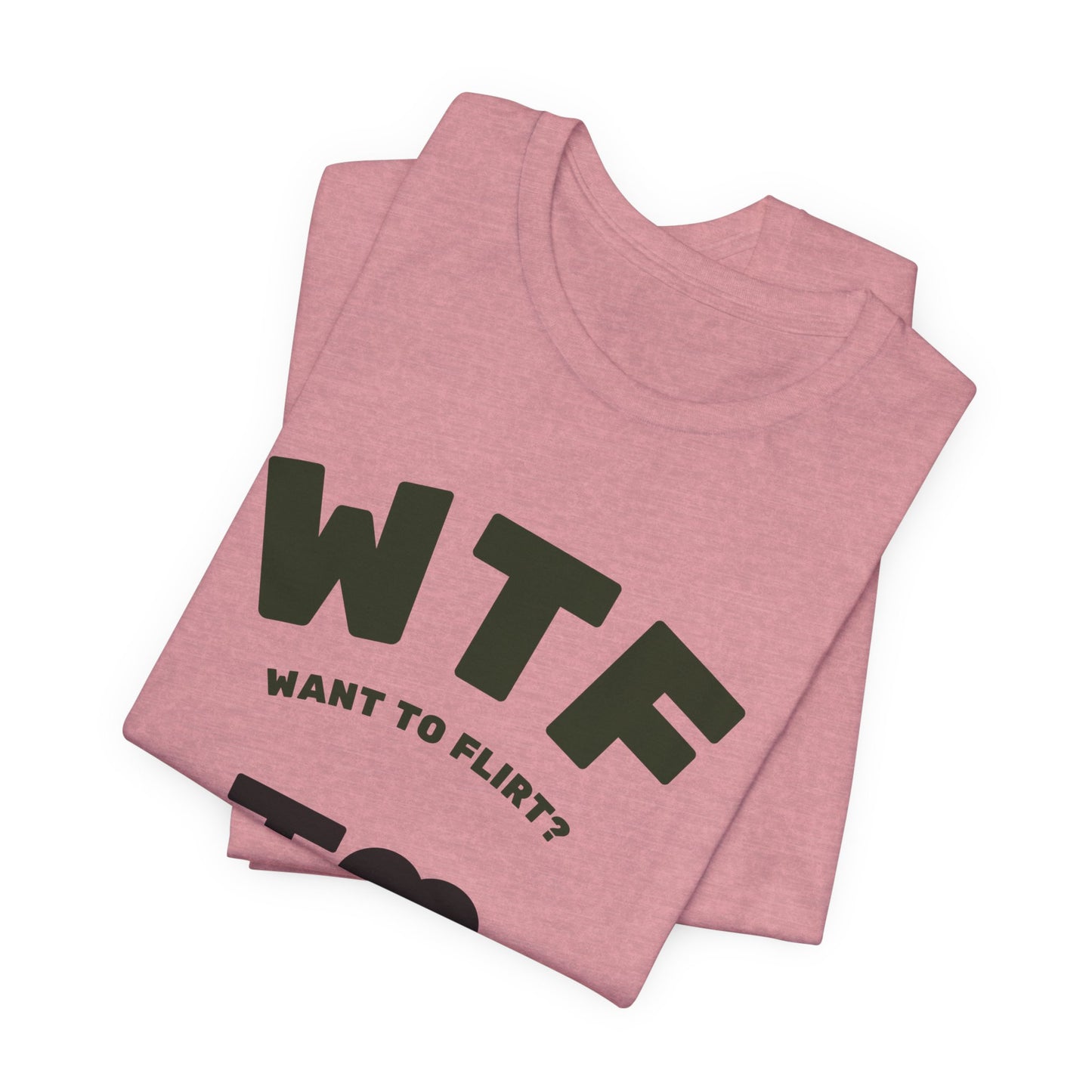 WTF Want To Flirt? I Love Moustaches Funny T-Shirt