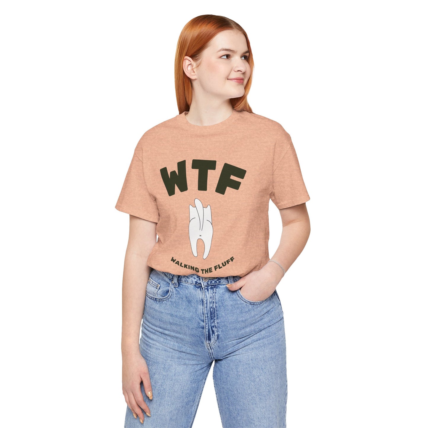 WTF Walking The Fluff Funny Cat T-Shirt