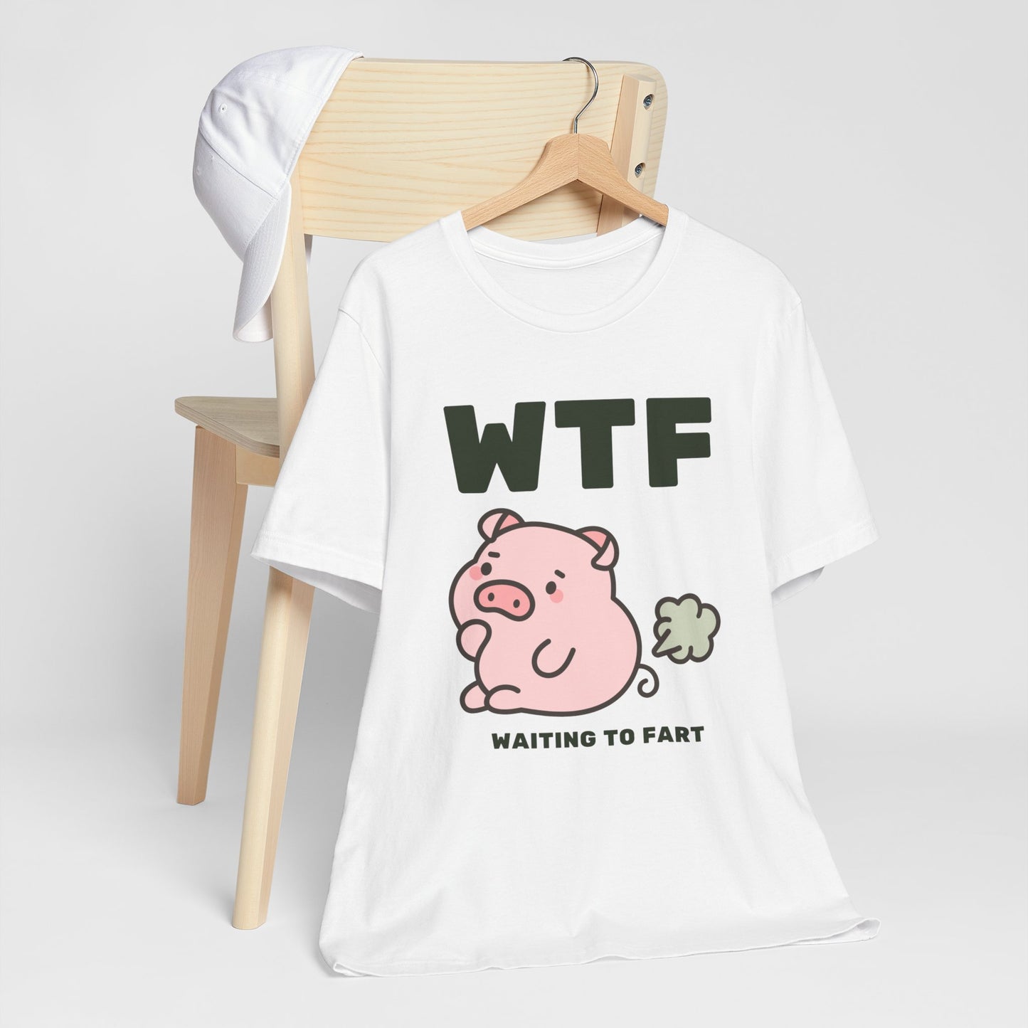 WTF Waiting To Fart Funny Pig T-Shirt