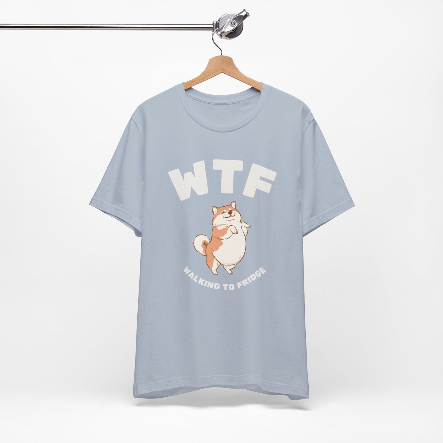 WTF Walking To Fridge Chubby Dog T-Shirt