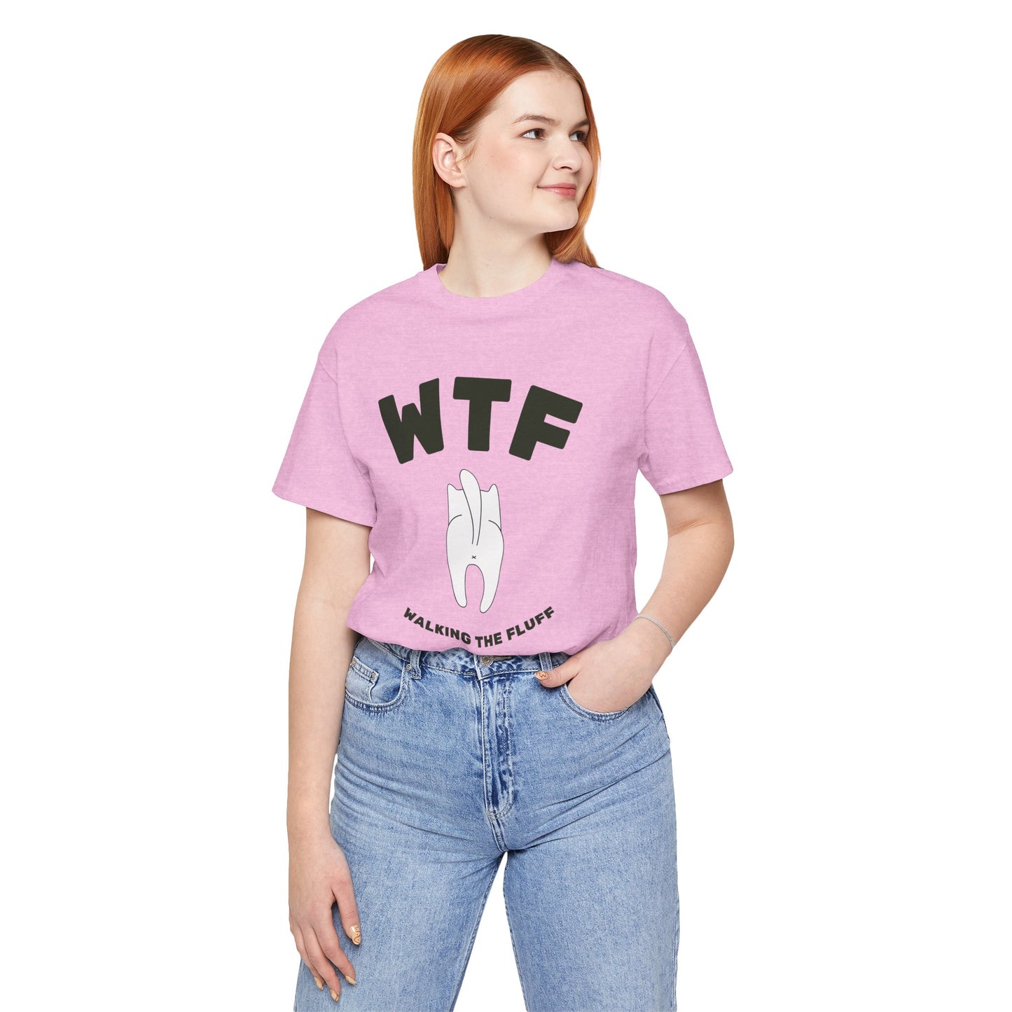 WTF Walking The Fluff Funny Cat T-Shirt