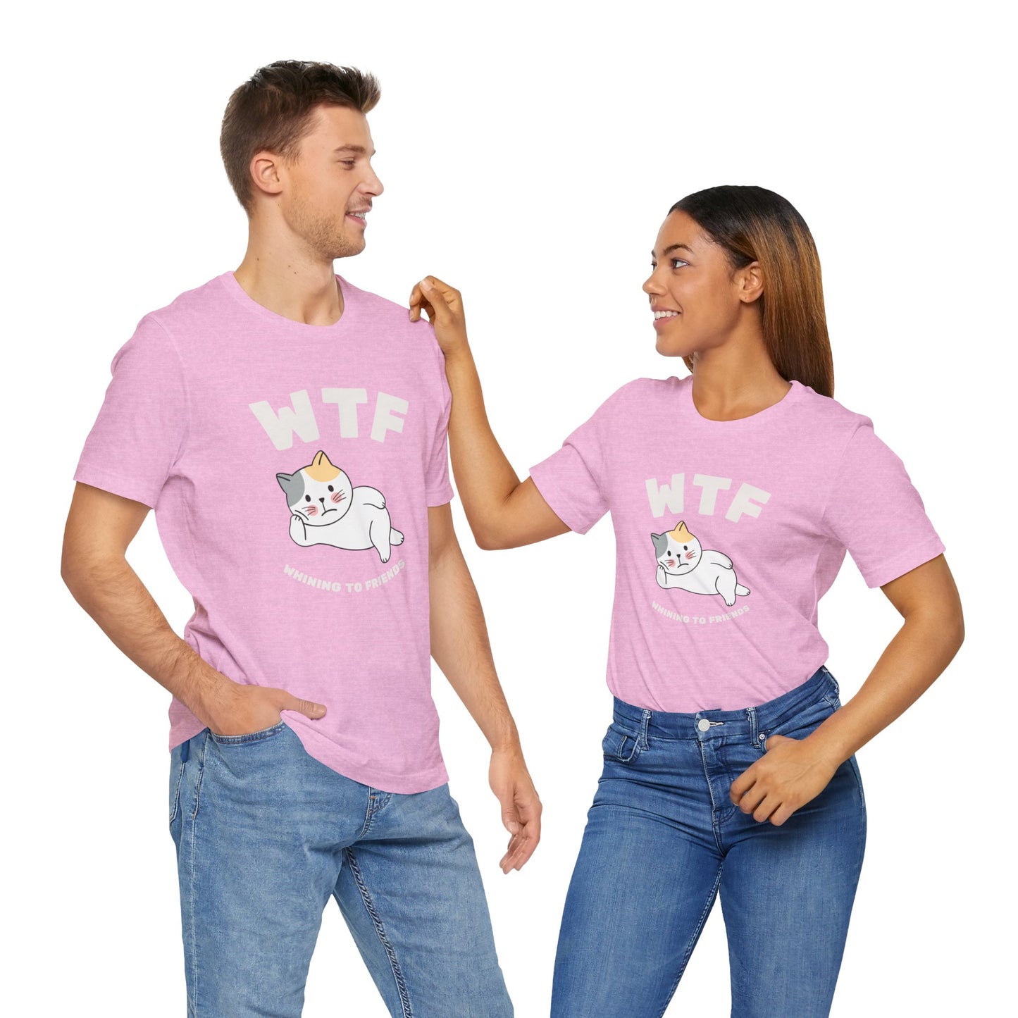 WTF Whining To Friends Cat T-Shirt