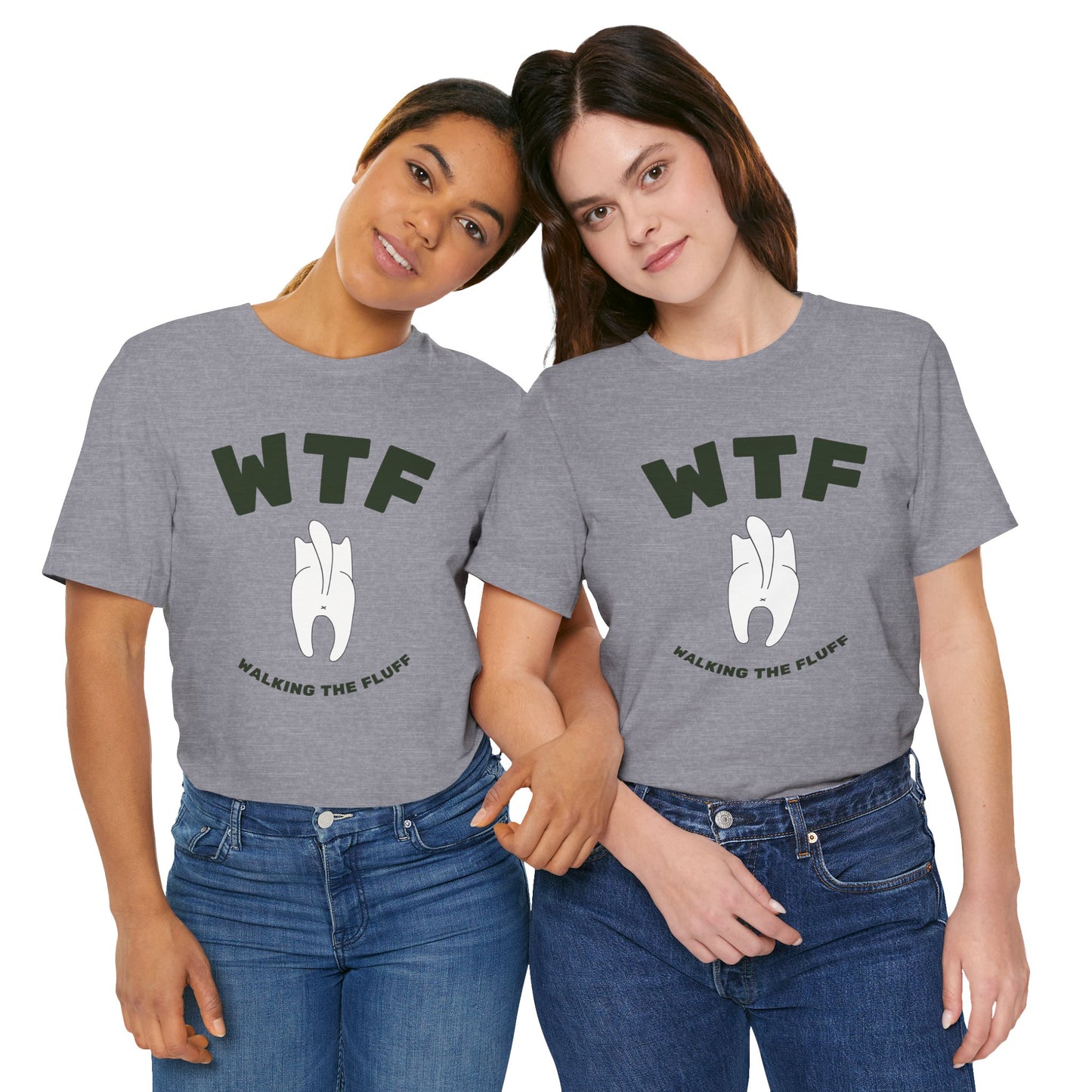 WTF Walking The Fluff Funny Cat T-Shirt