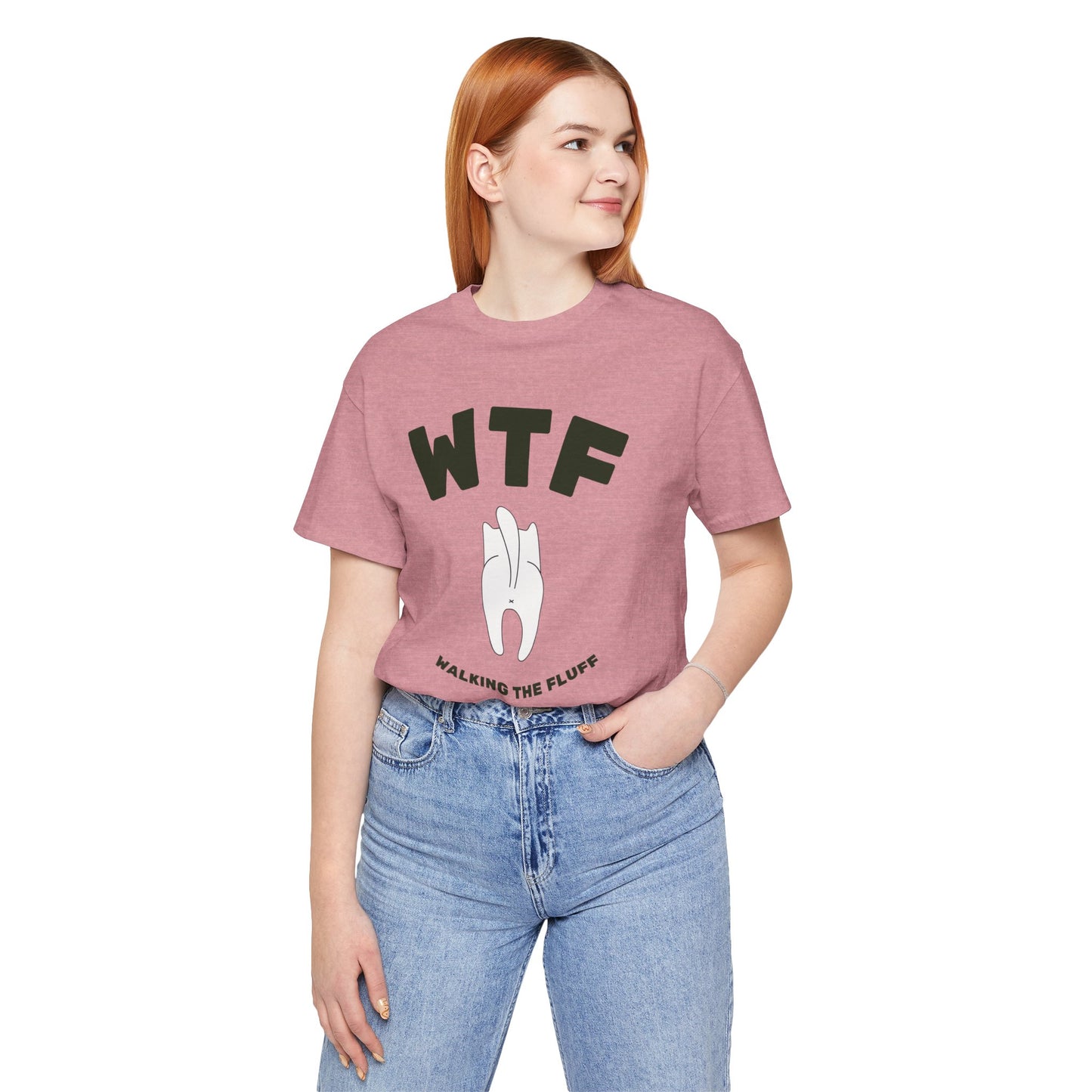 WTF Walking The Fluff Funny Cat T-Shirt