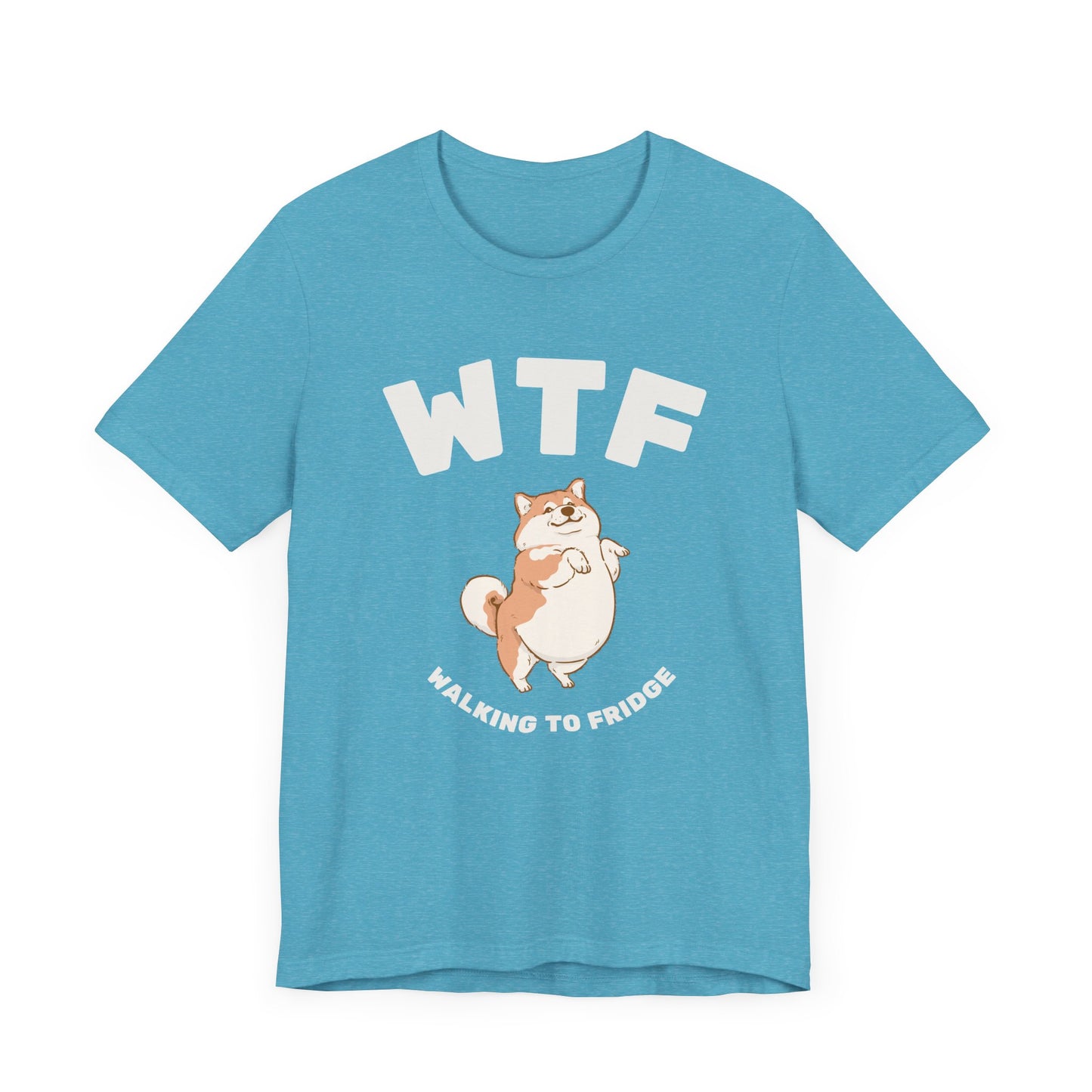 WTF Walking To Fridge Chubby Dog T-Shirt