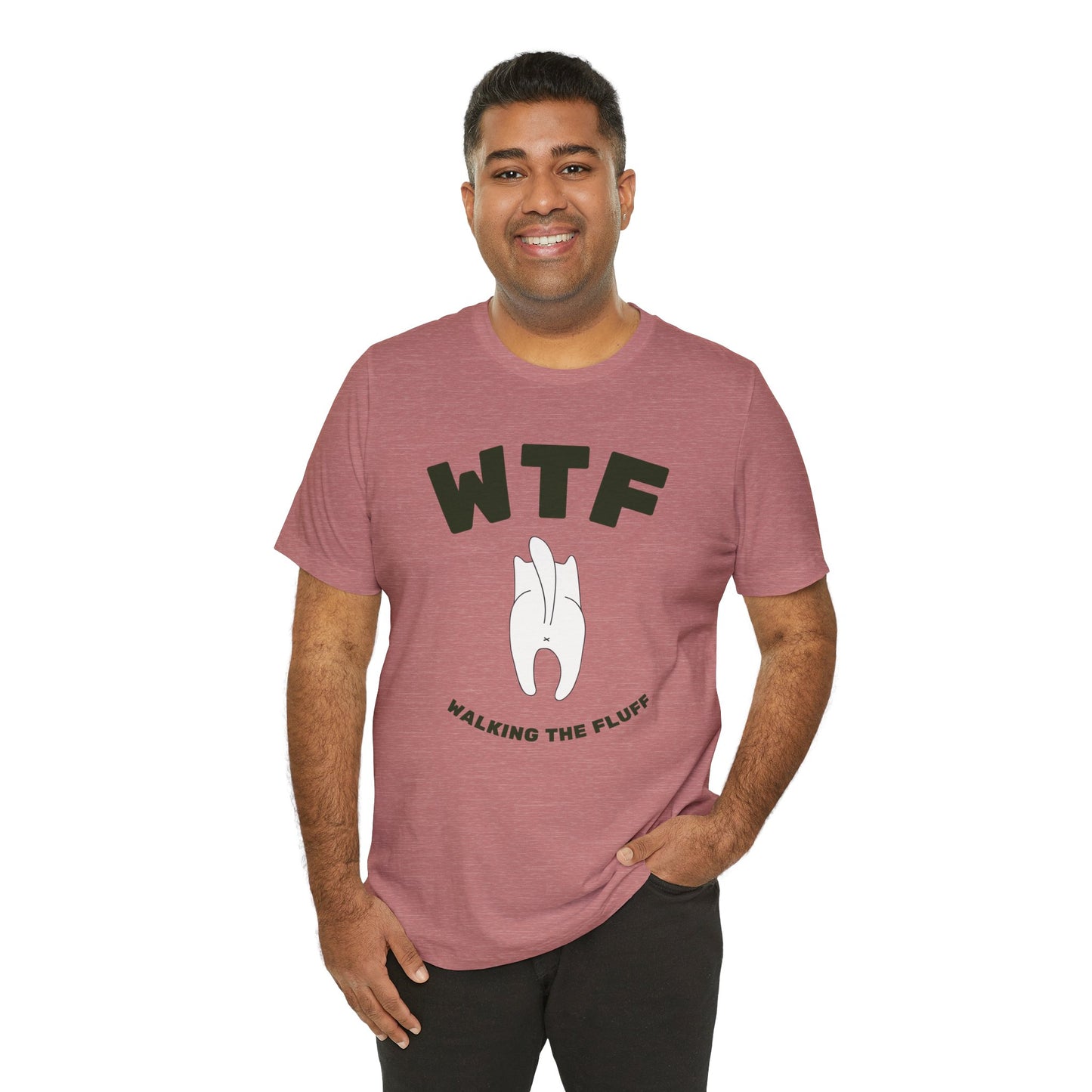 WTF Walking The Fluff Funny Cat T-Shirt