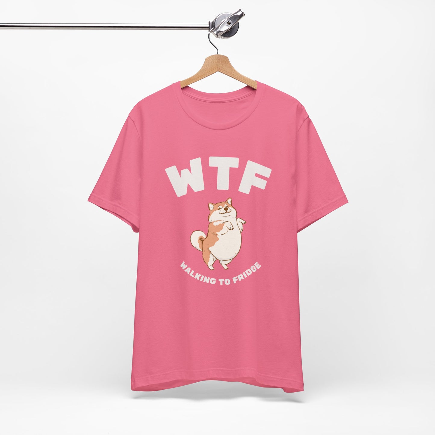 WTF Walking To Fridge Chubby Dog T-Shirt