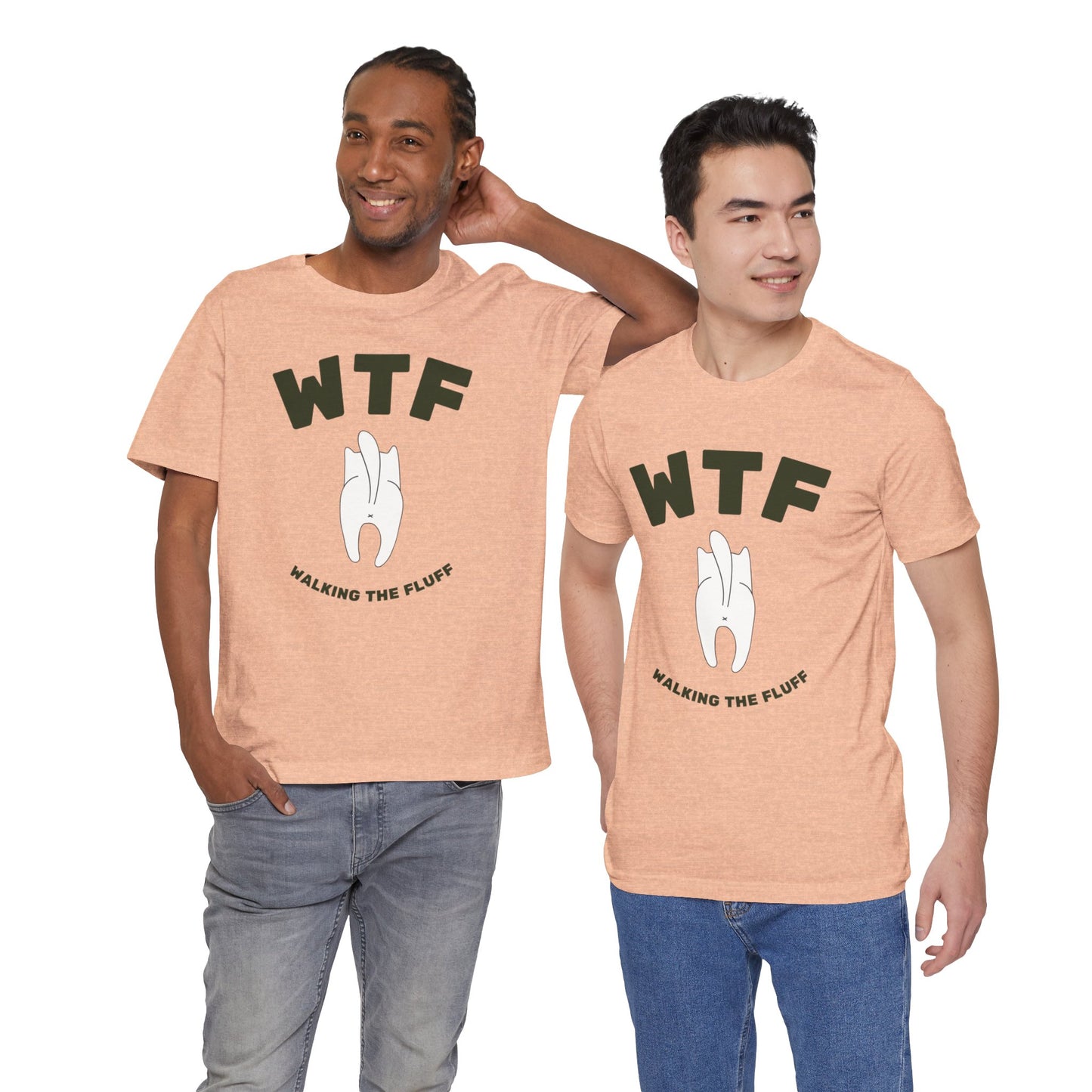 WTF Walking The Fluff Funny Cat T-Shirt