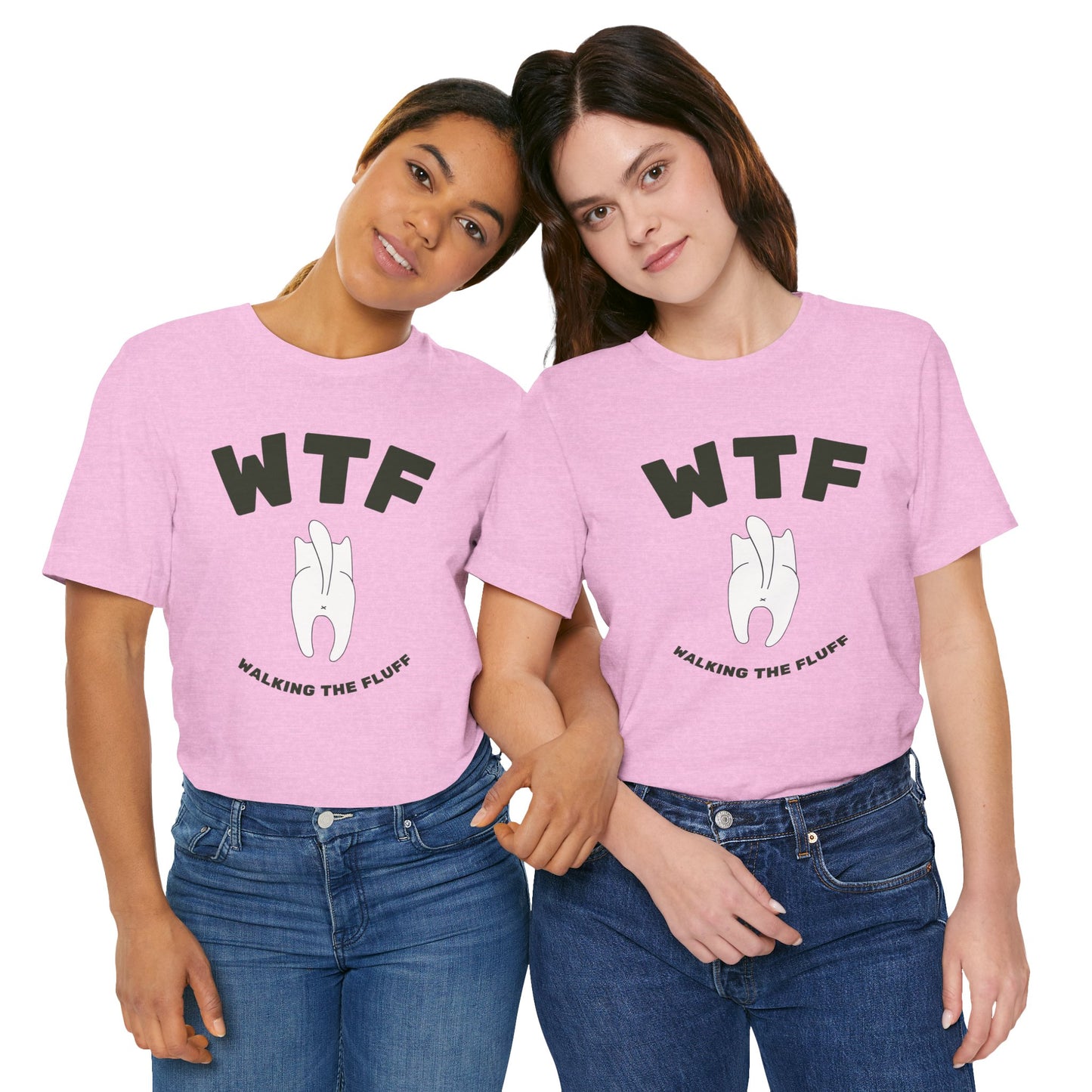 WTF Walking The Fluff Funny Cat T-Shirt