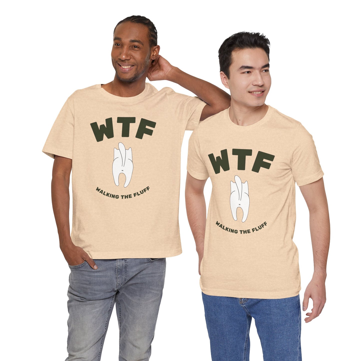 WTF Walking The Fluff Funny Cat T-Shirt