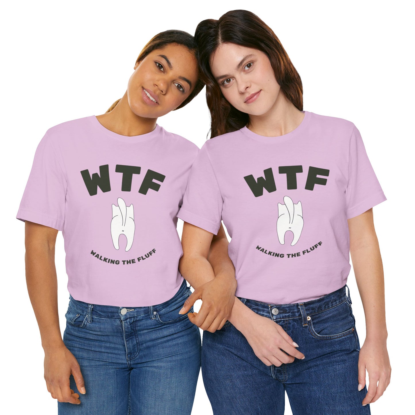 WTF Walking The Fluff Funny Cat T-Shirt