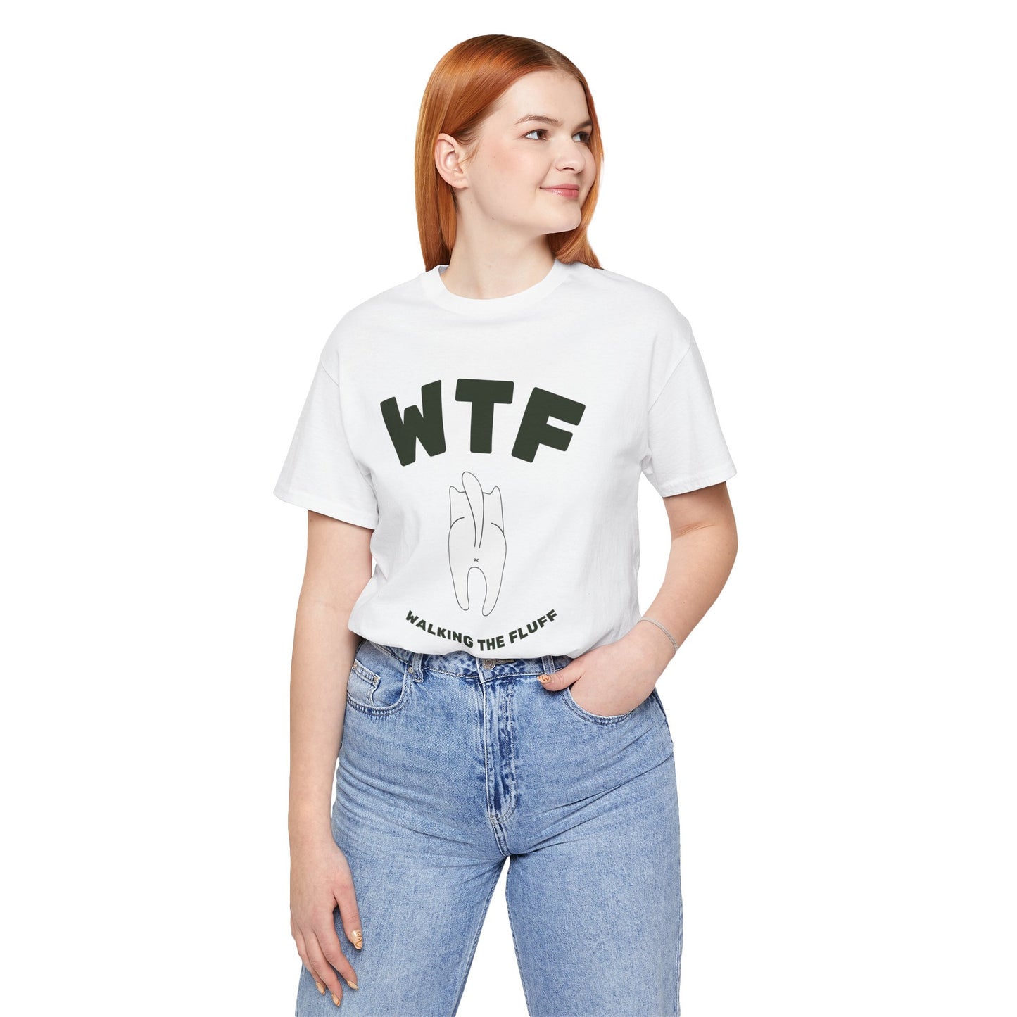 WTF Walking The Fluff Funny Cat T-Shirt